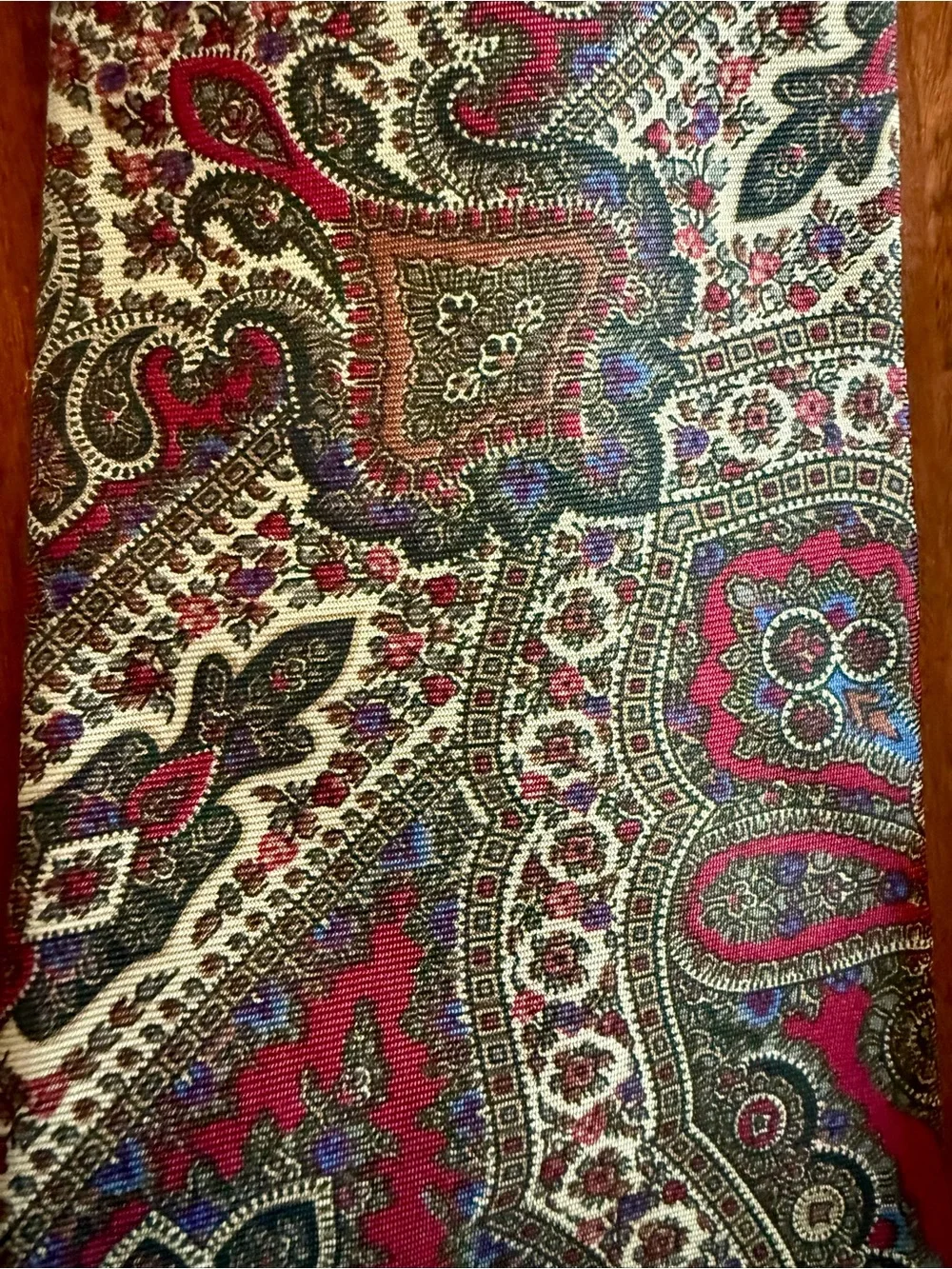Etienne AINGER Paisley Silk Tie Duo in Red and Blue